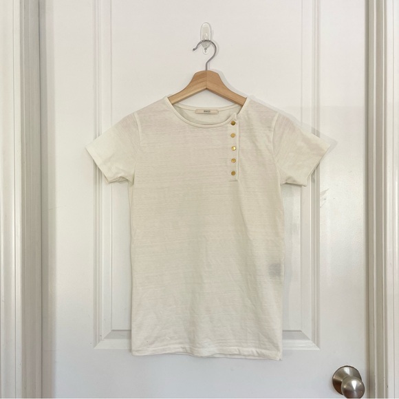 Sessun Button Short Sleeve Top - Picture 1 of 7
